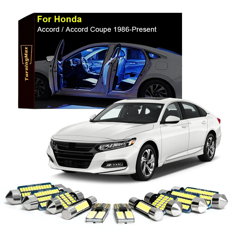 Canbus Interior Lighting LED Bulbs Kit Package For Honda Accord Coupe 1986-Now Trunk Dome Map Lights Indoor Lamp Car Accessories
Canbus Interior Lighting LED Bulbs Kit Package For Honda Accord Coupe 1986-Now Trunk Dome Map Lights Indoor Lamp Car Accessories