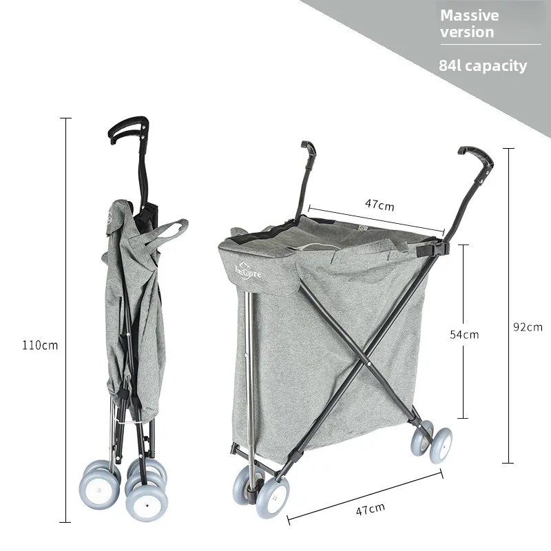 Folding Supermarket Shopping Cart Large Capacity Swivel Casters Multifunctional Grocery Trolley Outdoor Home Parcel Hand Truck
Folding Supermarket Shopping Cart Large Capacity Swivel Casters Multifunctional Grocery Trolley Outdoor Home Parcel Hand Truck