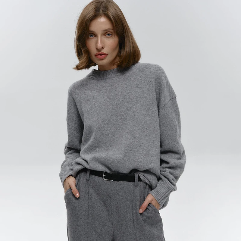 Tornova Solid Casual Knit Sweater For Women O Neck Loose Pullovers Long Sleeve Fashion 2025 Autumn New Female Sweater Outwear
Tornova Solid Casual Knit Sweater For Women O Neck Loose Pullovers Long Sleeve Fashion 2025 Autumn New Female Sweater Outwear
