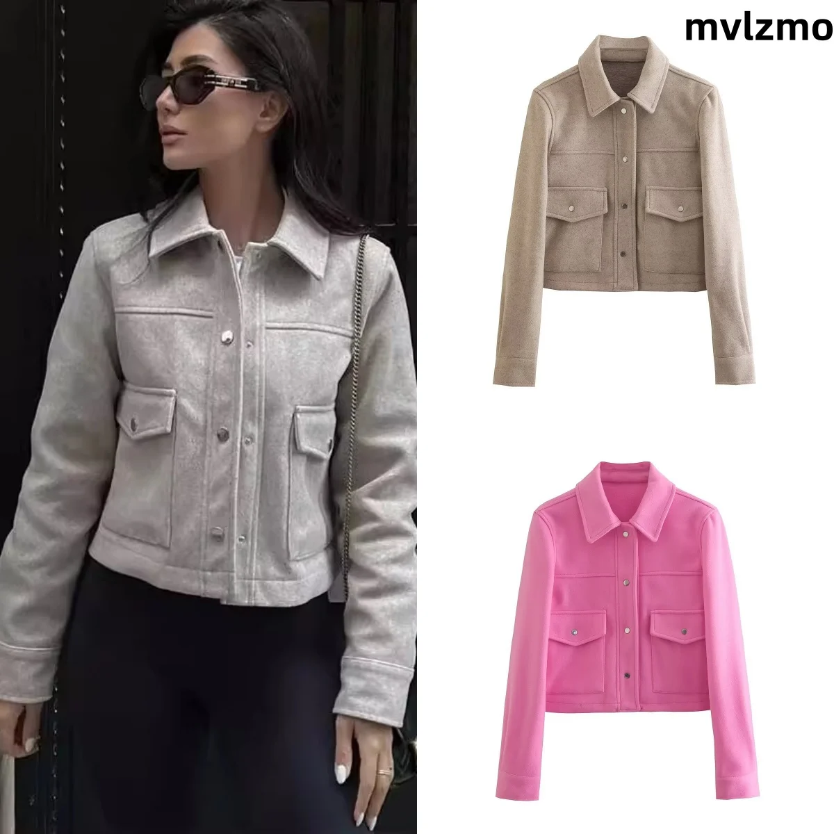 Jackets For Womens 2024 Autumn Fashion Solid Front Pockets Button Long Sleeve Jacket Elegant Woman Casual Outerwear Coat
Jackets For Womens 2024 Autumn Fashion Solid Front Pockets Button Long Sleeve Jacket Elegant Woman Casual Outerwear Coat