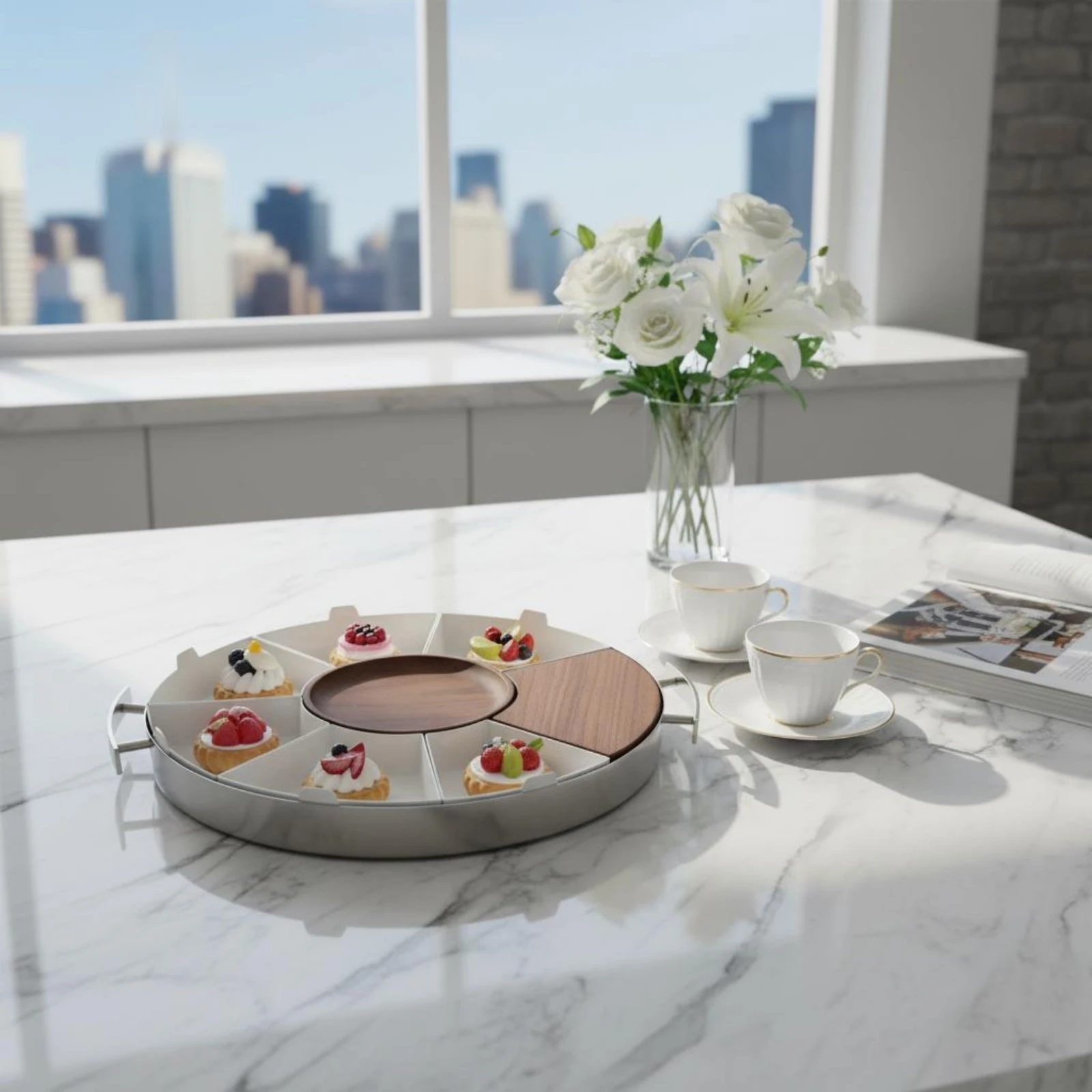 Stainless Steel Serving Tray Polished Finish Stainless Steel Tray Mirrored Metal Platter Two Handle Design Tableware
Stainless Steel Serving Tray Polished Finish Stainless Steel Tray Mirrored Metal Platter Two Handle Design Tableware