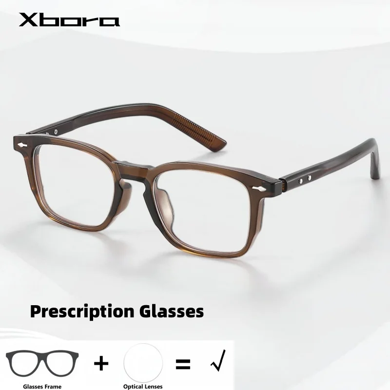 Xbora Fashion Women's Men's Optical Prescription Glasses TR90 Blue Light Blocking Photochromic Myopia Progressive Recipe 28009
Xbora Fashion Women's Men's Optical Prescription Glasses TR90 Blue Light Blocking Photochromic Myopia Progressive Recipe 28009