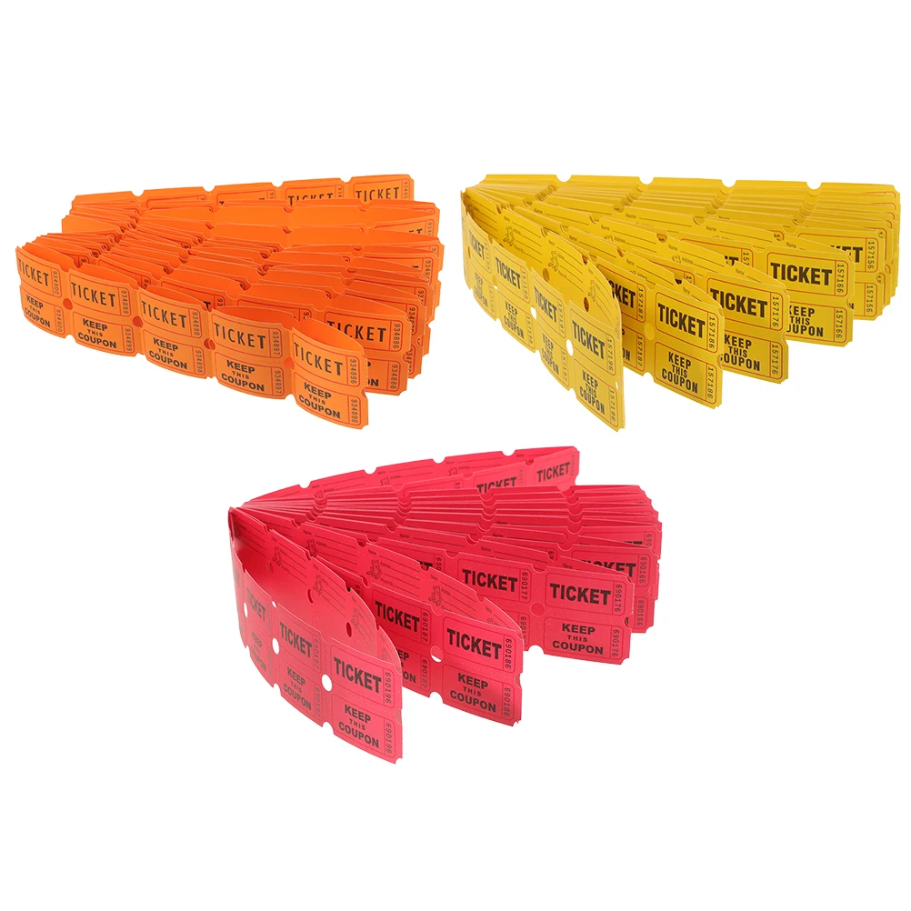300 Pcs Raffle Tickets Paper Fun Event Classroom Lottery Prize Lightweight Transparent Equal Chances Gaming
300 Pcs Raffle Tickets Paper Fun Event Classroom Lottery Prize Lightweight Transparent Equal Chances Gaming