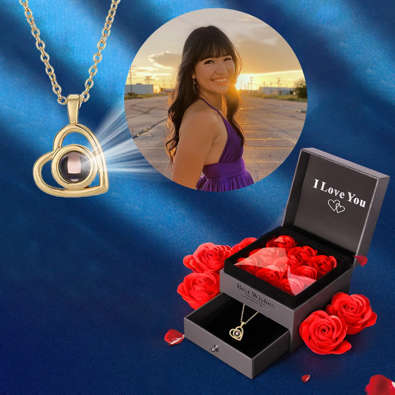 Customized Personalized Photo Projection Pendant Necklaces Accessories Girls Women Jewelry Romantic Gift With Luxury Gift Box
Customized Personalized Photo Projection Pendant Necklaces Accessories Girls Women Jewelry Romantic Gift With Luxury Gift Box