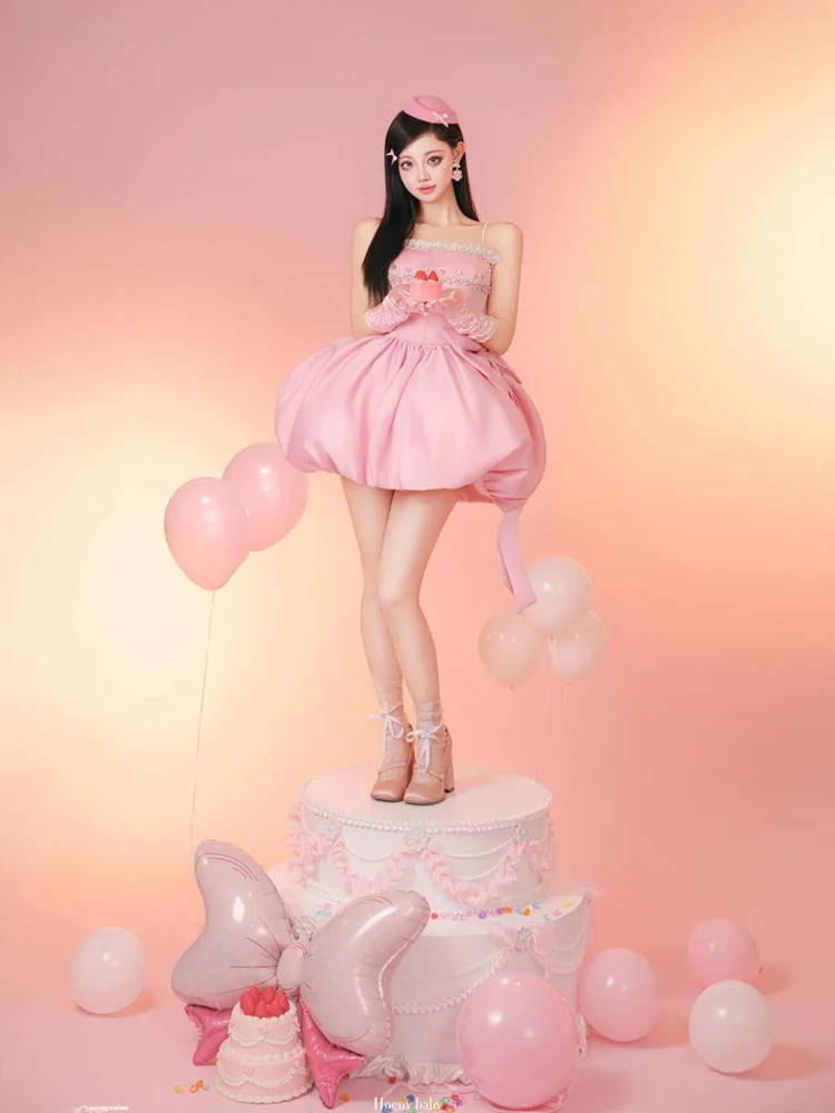 Pink Princess Photography Dress Korean Style Studio New Arrival Women's Fashion Dress Artistic Birthday Theme Photoshoot
Pink Princess Photography Dress Korean Style Studio New Arrival Women's Fashion Dress Artistic Birthday Theme Photoshoot