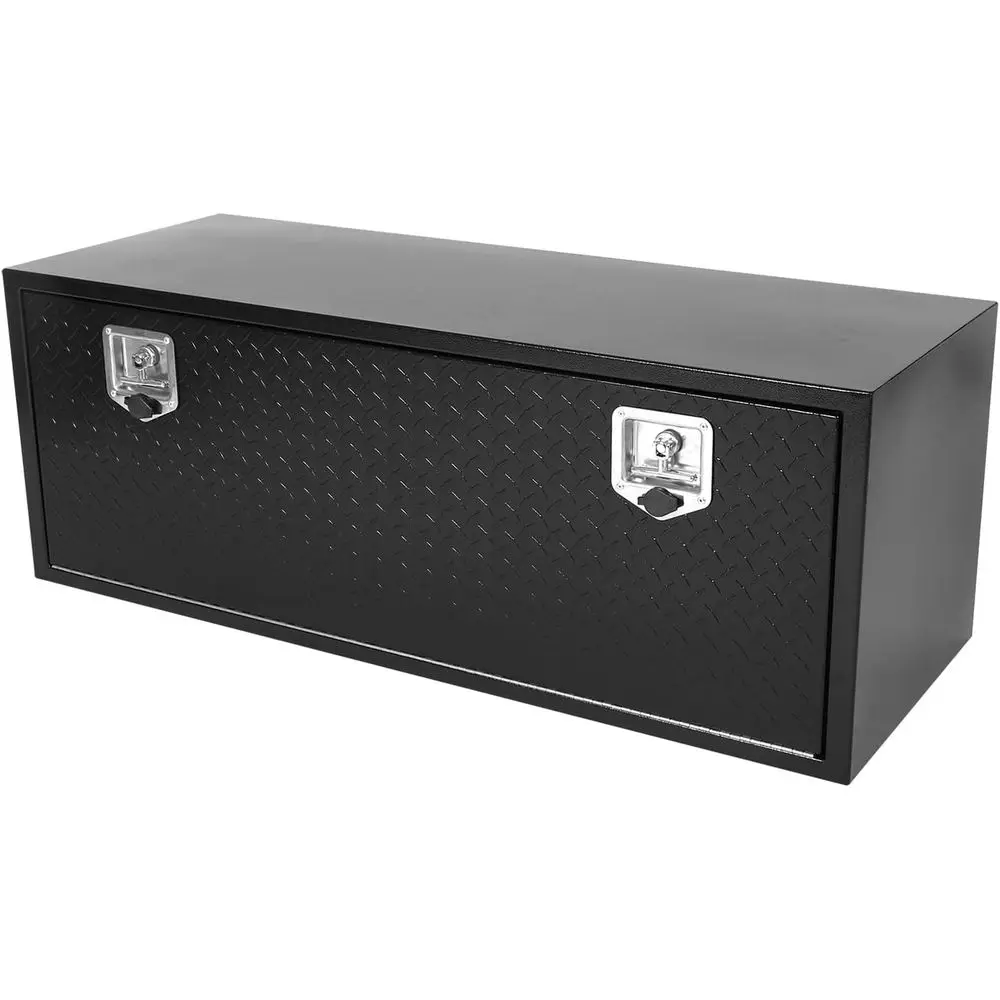 Heavy-Duty Steel Underbody Toolbox with Diamond Plate, Waterproof, T-Handle Lock for Trucks and Trailers
Heavy-Duty Steel Underbody Toolbox with Diamond Plate, Waterproof, T-Handle Lock for Trucks and Trailers