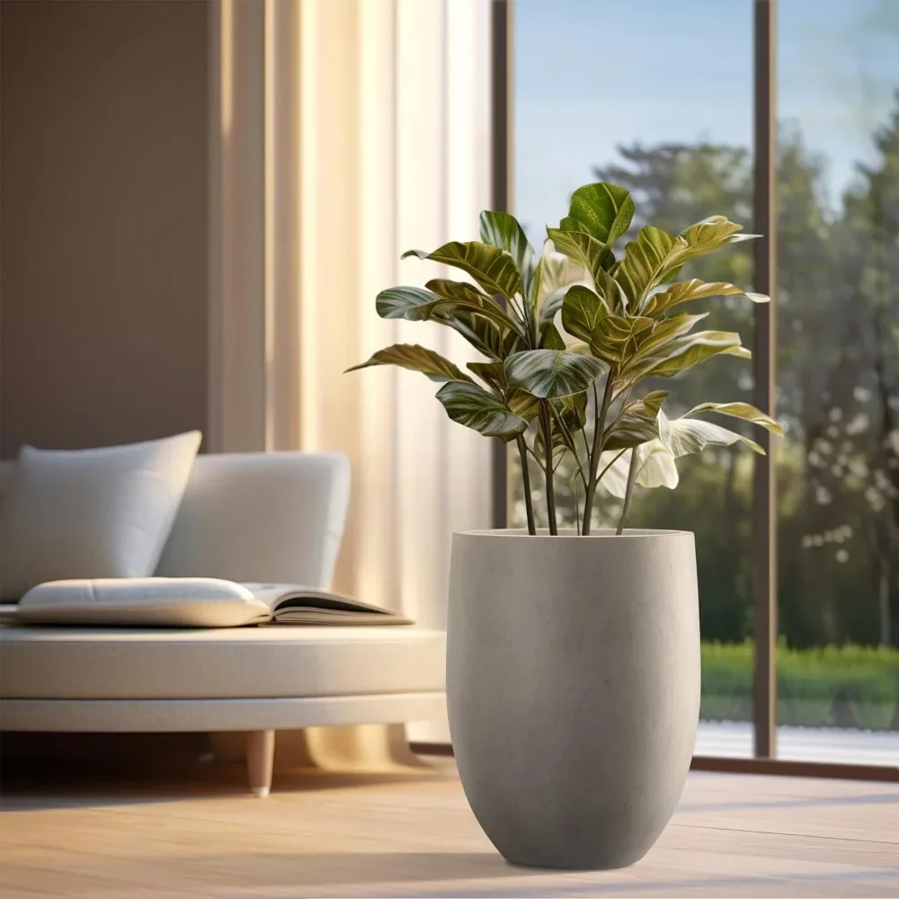 Large Outdoor Indoor Decorative Pot With Drainage Hole and Rubber Plug Pots for Plants 21.7" H Weathered Concrete Tall Planter
Large Outdoor Indoor Decorative Pot With Drainage Hole and Rubber Plug Pots for Plants 21.7" H Weathered Concrete Tall Planter