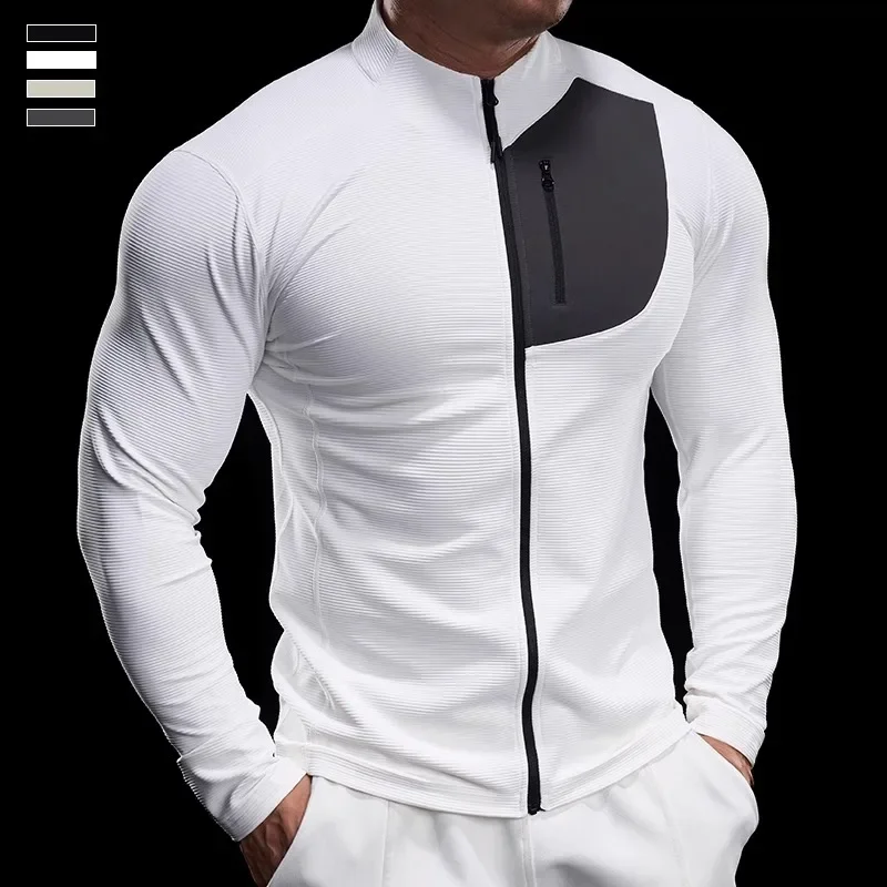 Men Running Fitness Top Gym High-elastic Soft Slim Quick-drying Breathable Autumn Winter Long-sleeved Jacket Training Clothes
Men Running Fitness Top Gym High-elastic Soft Slim Quick-drying Breathable Autumn Winter Long-sleeved Jacket Training Clothes