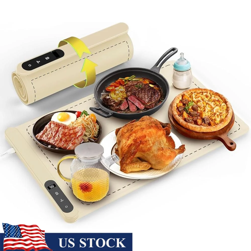 Electric Warming Mat Adjustable Temperature Control 6 Level Heating Tray Food Warming Home Party Buffets and Camping Use
Electric Warming Mat Adjustable Temperature Control 6 Level Heating Tray Food Warming Home Party Buffets and Camping Use