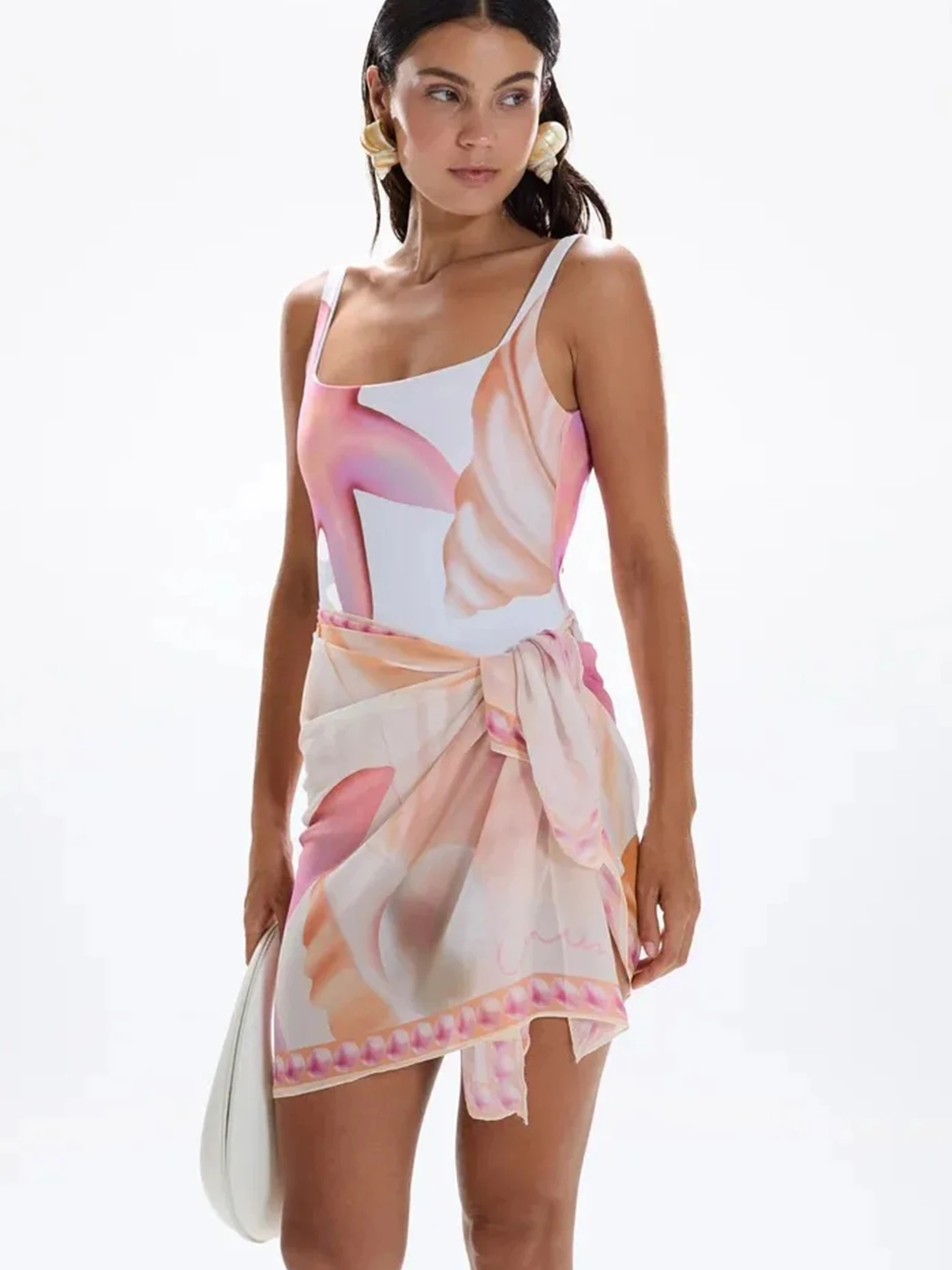 Sexy Vest Women Swimsuits 2024 Trend Printed Backless Bodysuit Lady Swimwear With Skirt Female Holiday Beachwear Outfits
Sexy Vest Women Swimsuits 2024 Trend Printed Backless Bodysuit Lady Swimwear With Skirt Female Holiday Beachwear Outfits
