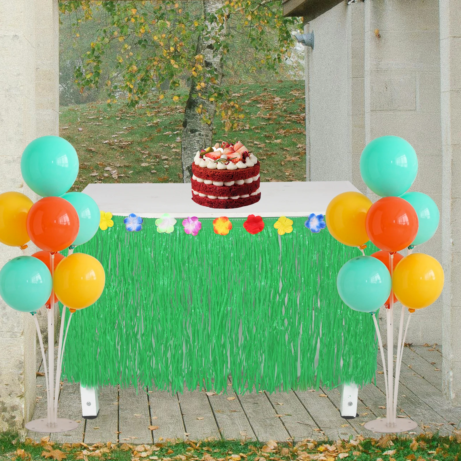 Luau Grass Skirt Decorations Hawaii-themed Silk Cloth Hawaiian Table Pool Party
Luau Grass Skirt Decorations Hawaii-themed Silk Cloth Hawaiian Table Pool Party
