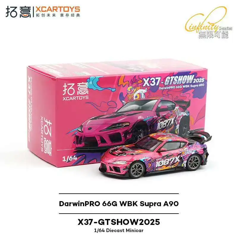 POP RACE 1/64 Toyota Super DarwinPRO 66G WBK Supra A9O 1087X Lion Dance Edition, литая под давлением модель автомобиля из сплава, коллекционная игрушка
POP RACE 1/64 Toyota Super DarwinPRO 66G WBK Supra A9O 1087X Lion Dance Edition, литая под давлением модель автомобиля из сплава, коллекционная игрушка