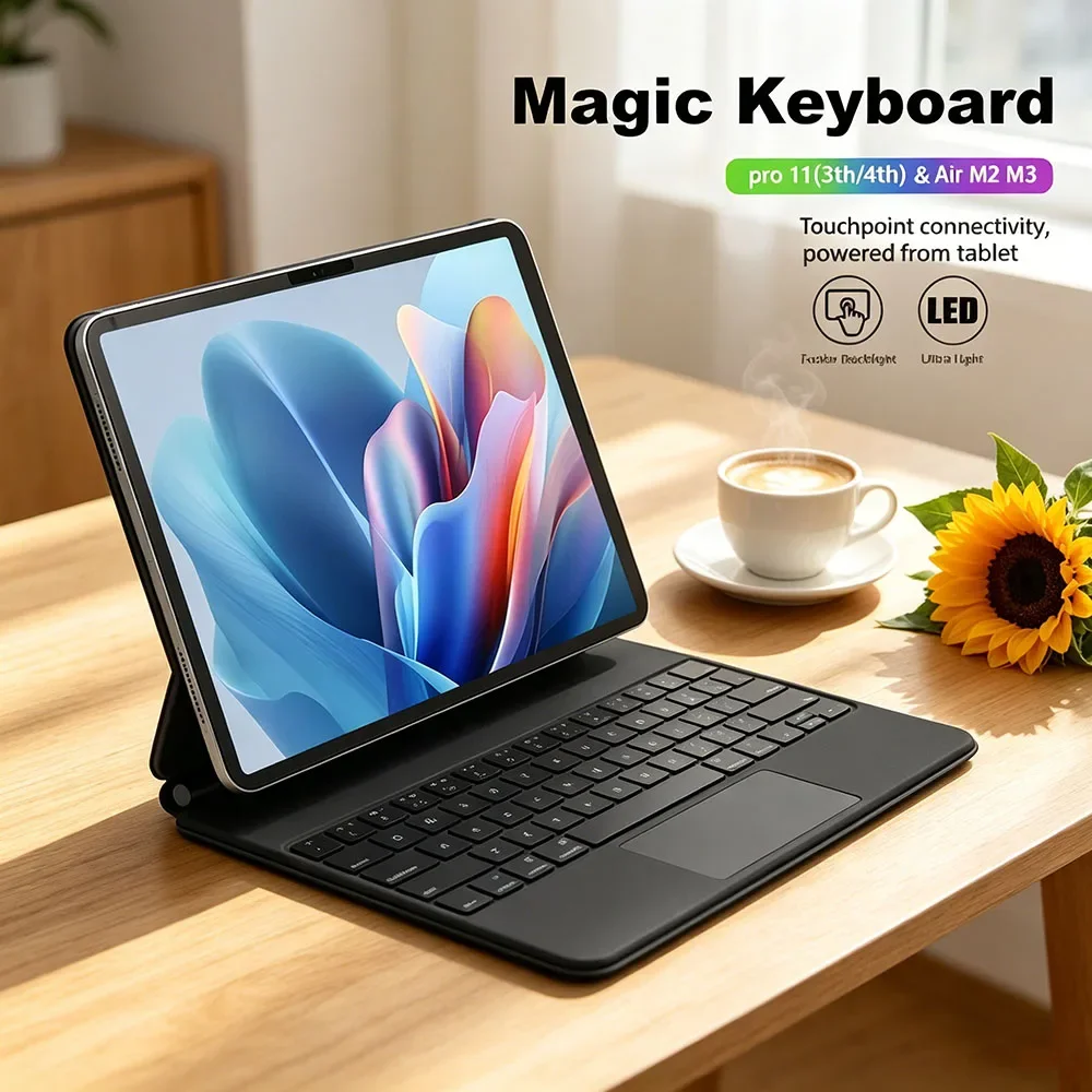 Top-tier Smart Pogo Pin Keyboard Case for IPad Air 11 2025 M3 for IPad Air 10.9 11 2024 Pro 11 4rd 5rd Trackpad Teclado Ipad 키보드
Top-tier Smart Pogo Pin Keyboard Case for IPad Air 11 2025 M3 for IPad Air 10.9 11 2024 Pro 11 4rd 5rd Trackpad Teclado Ipad 키보드