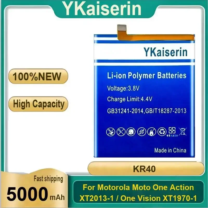5000mAh Mobile Phone Battery KR40 Robust For Motorola Moto One Action XT2013-1 One Vision XT1970-1
5000mAh Mobile Phone Battery KR40 Robust For Motorola Moto One Action XT2013-1 One Vision XT1970-1