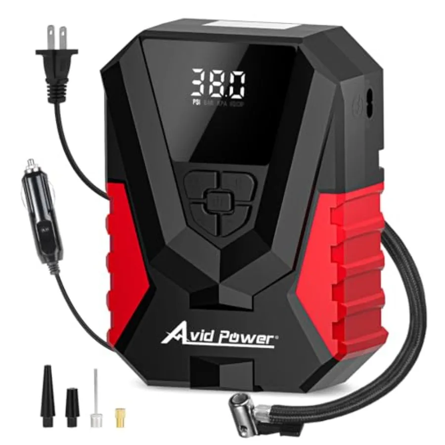 Tire Inflator Portable Air Compressor AC/DC Automatic Tire Inflator with Gauge 12V 110V Small Air Compressor Portable Air pump
Tire Inflator Portable Air Compressor AC/DC Automatic Tire Inflator with Gauge 12V 110V Small Air Compressor Portable Air pump