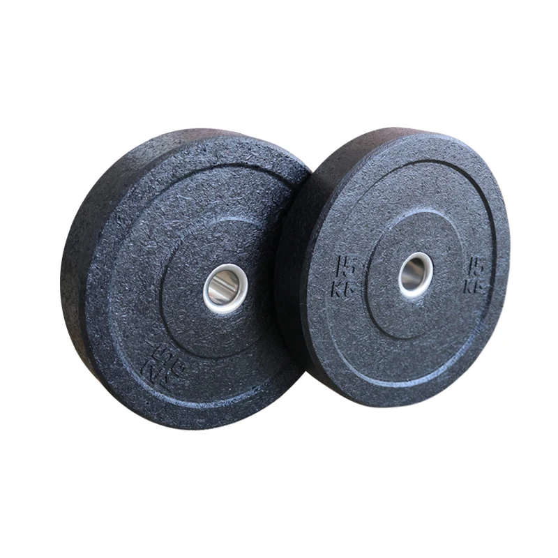 High-Temp Stainless Steel Barbell, Black Crumb Rubber Bumper Weight Plates
High-Temp Stainless Steel Barbell, Black Crumb Rubber Bumper Weight Plates