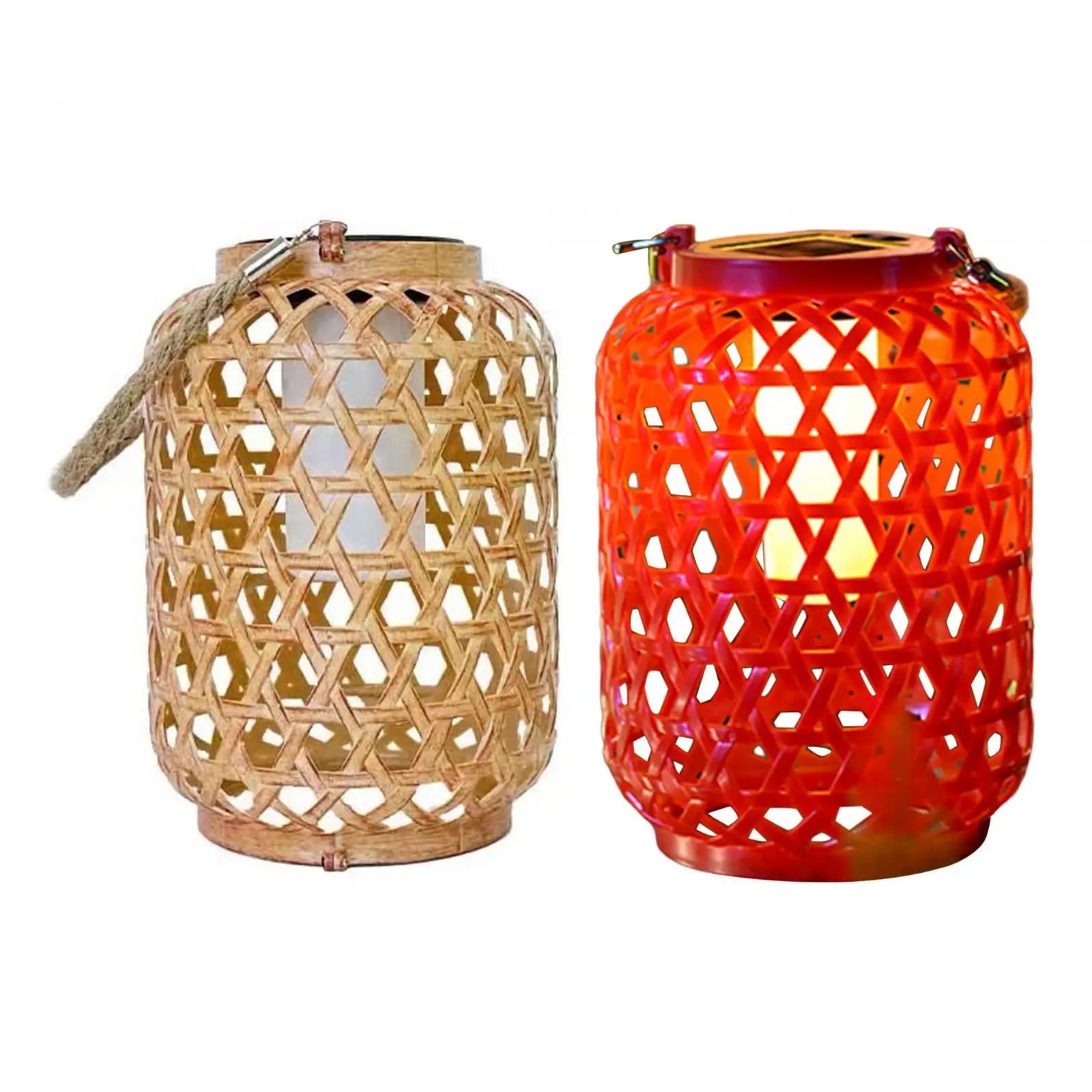 Outdoor Solar Lantern Rustic Decorative Landscape Lamp with Handle Woven Solar Lantern for Yard Outside Patio Garden Lawn
Outdoor Solar Lantern Rustic Decorative Landscape Lamp with Handle Woven Solar Lantern for Yard Outside Patio Garden Lawn