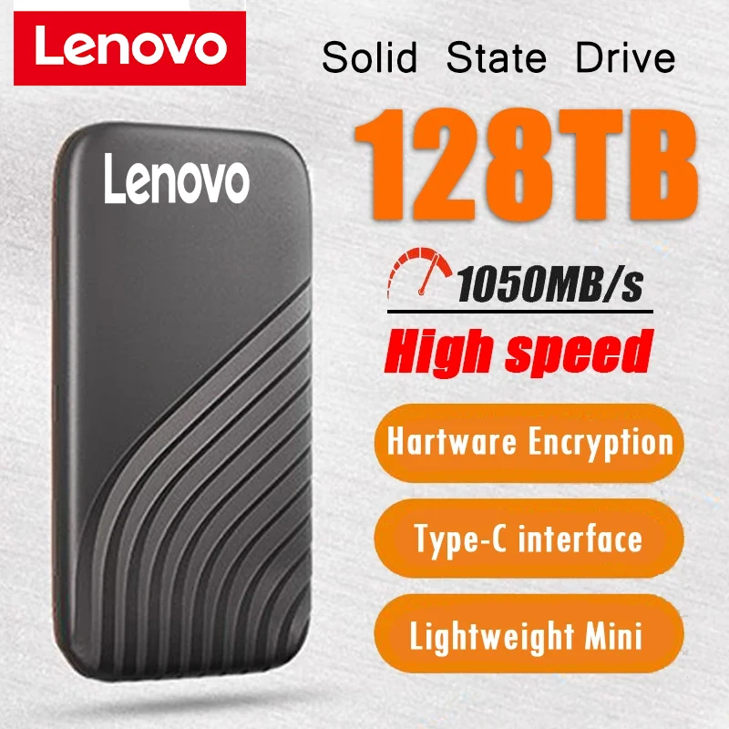 Lenovo Original High-speed 128TB 16TB 8TB Portable SSD 2TB Portable External Solid State Hard Drive USB3.1 Interface Mobile
Lenovo Original High-speed 128TB 16TB 8TB Portable SSD 2TB Portable External Solid State Hard Drive USB3.1 Interface Mobile