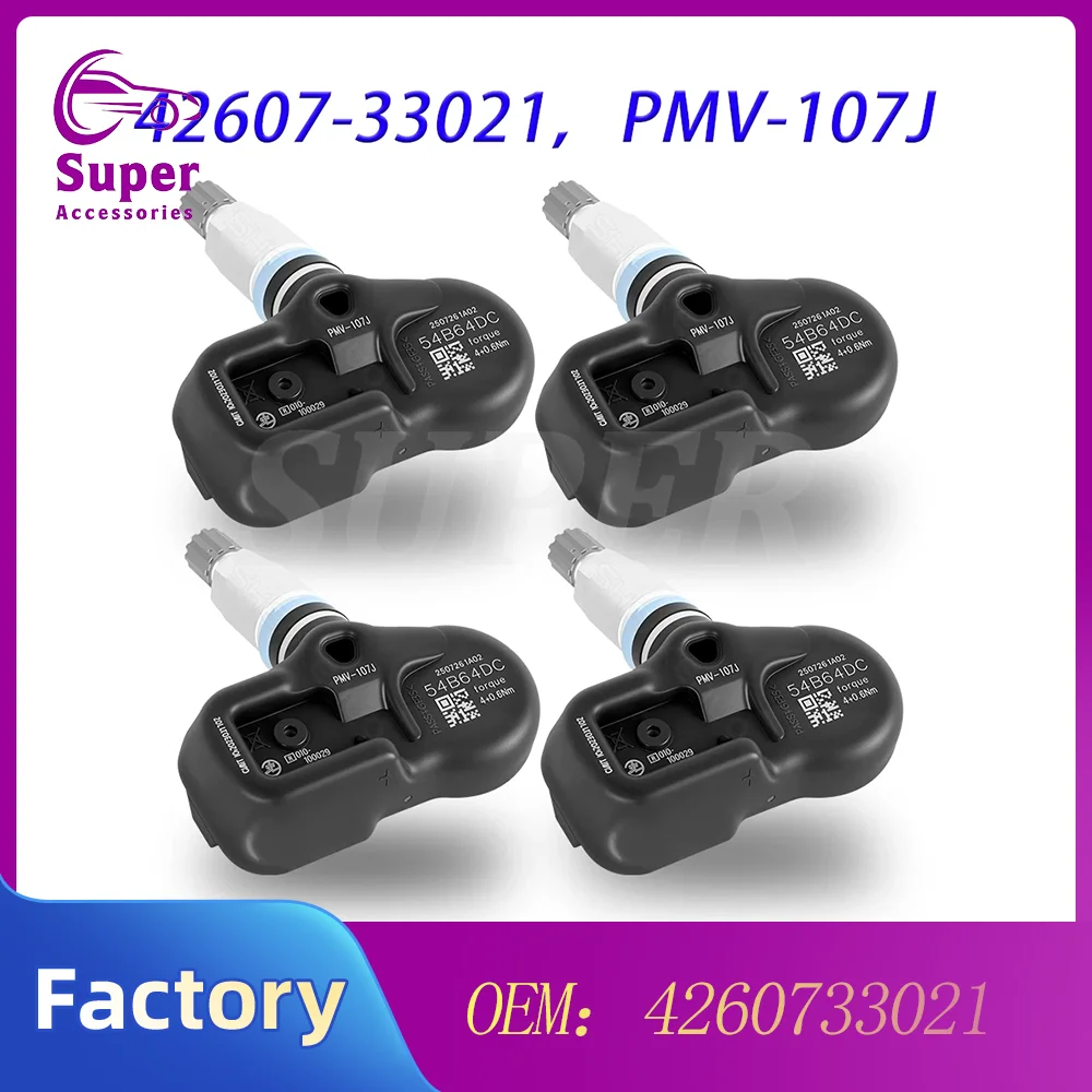 1/4PCS Car For Corolla RAV4 Yaris Avalone CT200h RX350 RX450h 42607-33021 4260733021 PMV-107J 315Hz TPMS Tire Pressure Sensor
1/4PCS Car For Corolla RAV4 Yaris Avalone CT200h RX350 RX450h 42607-33021 4260733021 PMV-107J 315Hz TPMS Tire Pressure Sensor