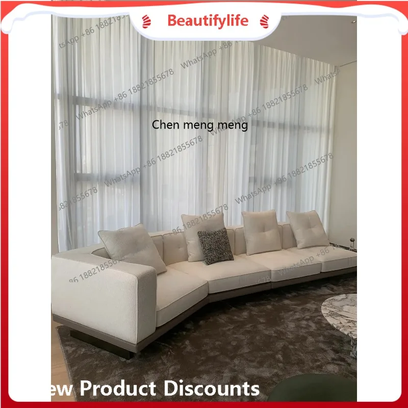 A38 Sofa high-grade cotton and linen fabric combination corner large flat-layer special-shaped minimalist sofa, princess sofa
A38 Sofa high-grade cotton and linen fabric combination corner large flat-layer special-shaped minimalist sofa, princess sofa