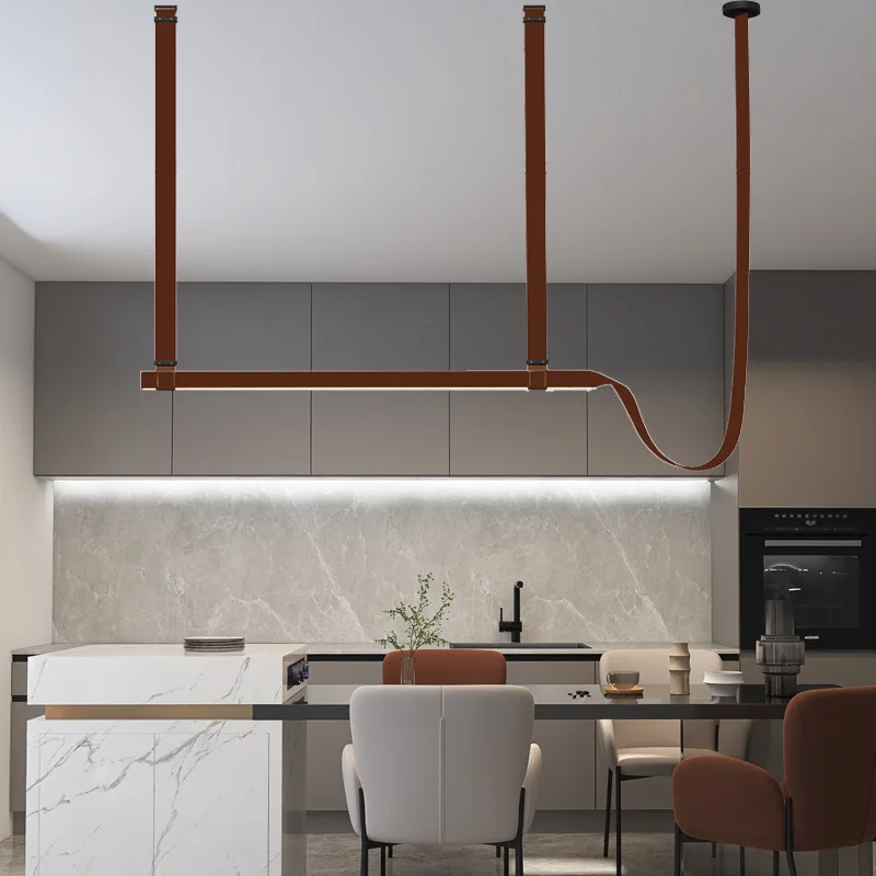 Novelty Belt LED Pendant Lamp Leather Chandelier hanging light home decor For Hotel Office Living Room Dining Table Minimalist
Novelty Belt LED Pendant Lamp Leather Chandelier hanging light home decor For Hotel Office Living Room Dining Table Minimalist