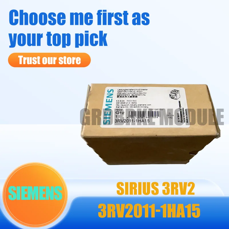 New Original SIEMENS 3RV2011-1HA15 Motor Protection Circuit Breaker 5.5-8 A
New Original SIEMENS 3RV2011-1HA15 Motor Protection Circuit Breaker 5.5-8 A