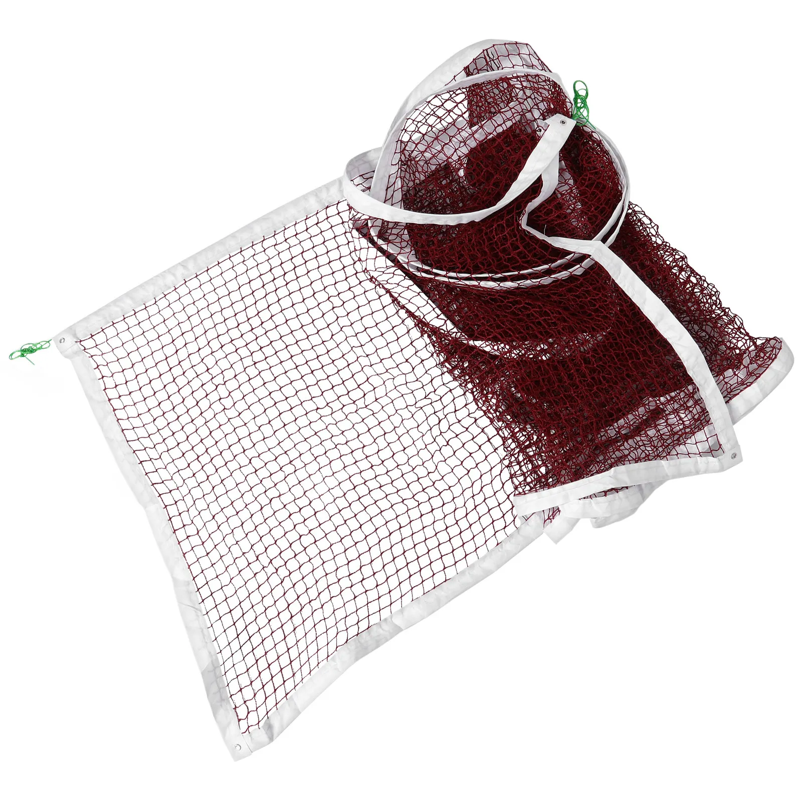 Compact Badminton Net Set with Sturdy Polyester Construction Easy Install for Backyard Multi-Sport Game Replacement