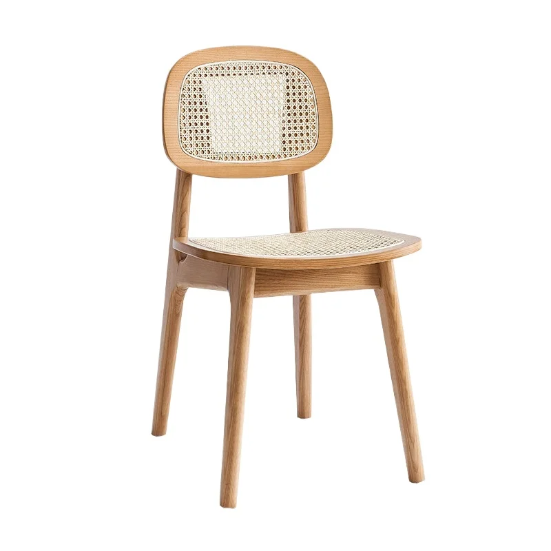 Simple modern rattan back stool hotel homestay Internet celebrity wooden chair makeup chair
Simple modern rattan back stool hotel homestay Internet celebrity wooden chair makeup chair