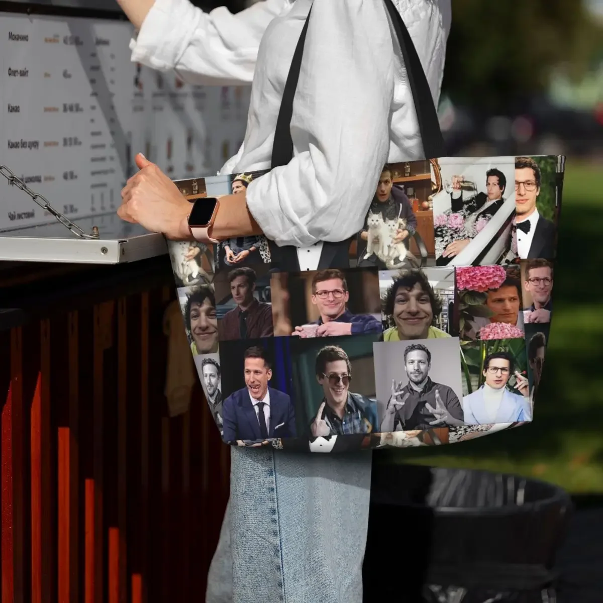 Andy Samberg (jake Peralta) Pic Collage Beach Tote Bag Sport Gym Yoga Duffle Large Tote Bag Women Travel Bag Fitness bag
Andy Samberg (jake Peralta) Pic Collage Beach Tote Bag Sport Gym Yoga Duffle Large Tote Bag Women Travel Bag Fitness bag