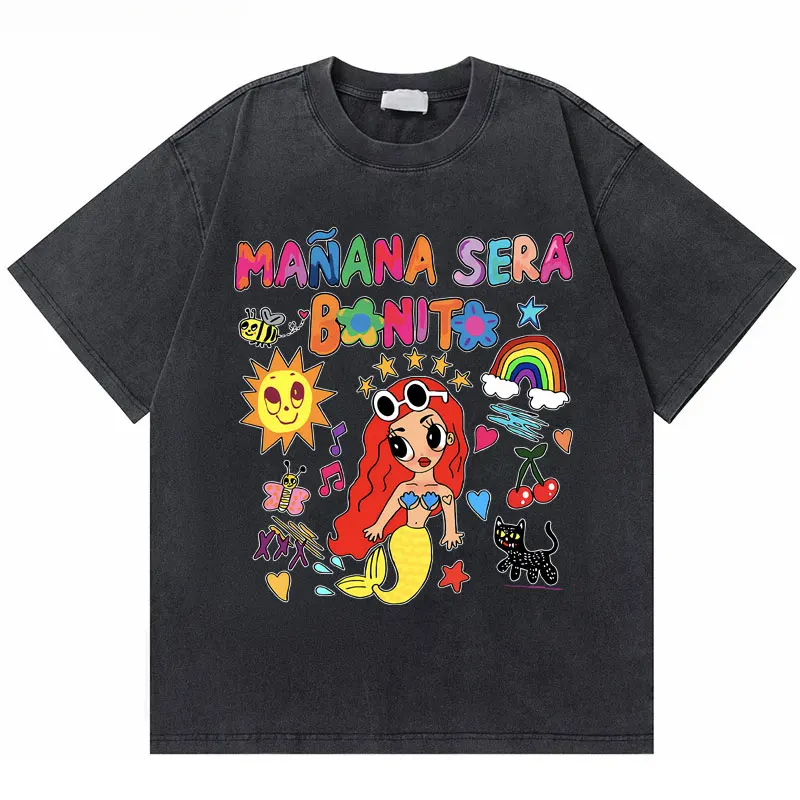Vintage Washed Old Karol G Manana Sera Bichota Tour T-shirt Men Women Hip Hop Fashion Y2k T Shirts Male Casual Oversized Tshirt
Vintage Washed Old Karol G Manana Sera Bichota Tour T-shirt Men Women Hip Hop Fashion Y2k T Shirts Male Casual Oversized Tshirt