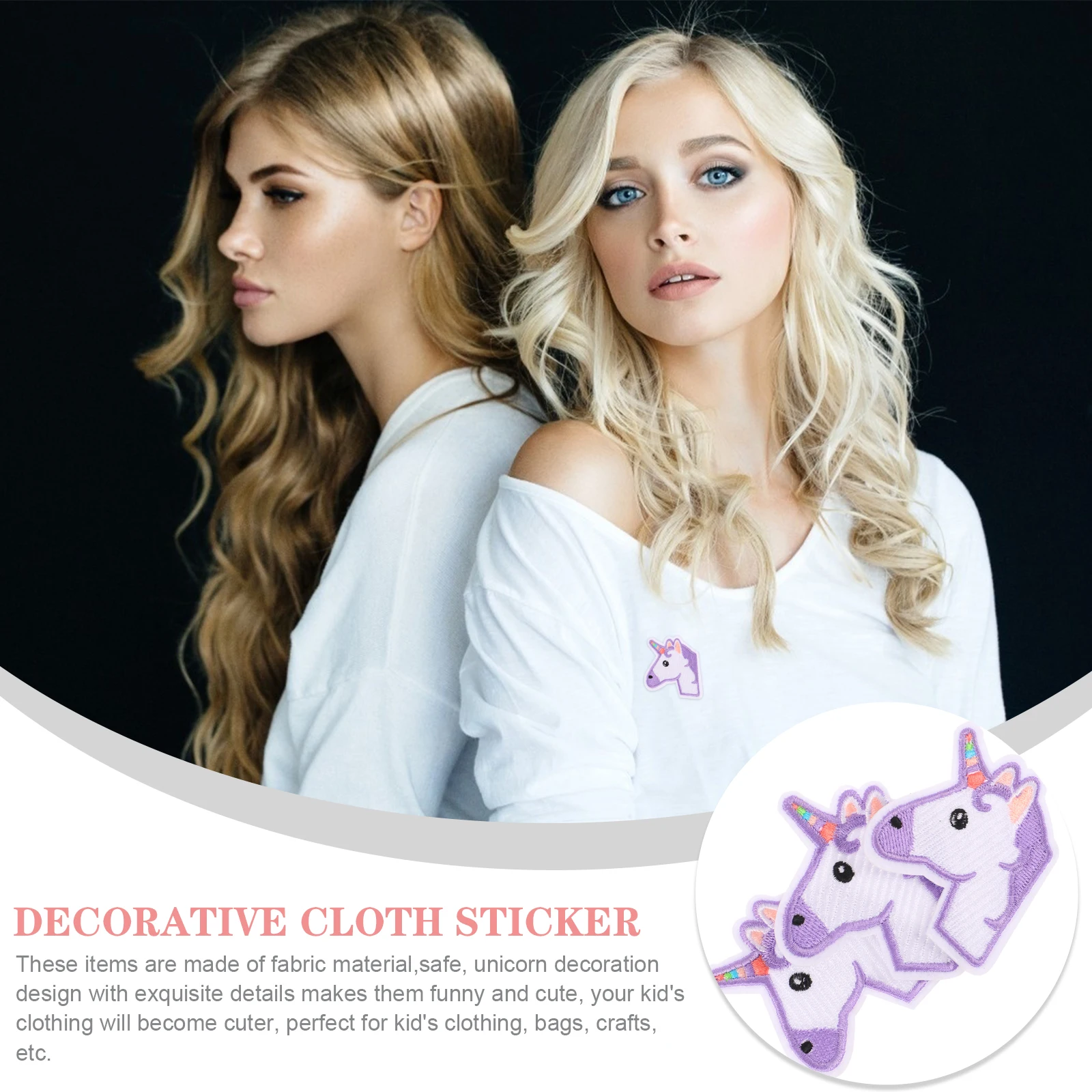 3 Pcs Fabric Unicorn Patch Cute Embroidered Applique for Kids Clothes Bags Book Crafts Safe Decorative Stickers Sew On 
3 Pcs Fabric Unicorn Patch Cute Embroidered Applique for Kids Clothes Bags Book Crafts Safe Decorative Stickers Sew On