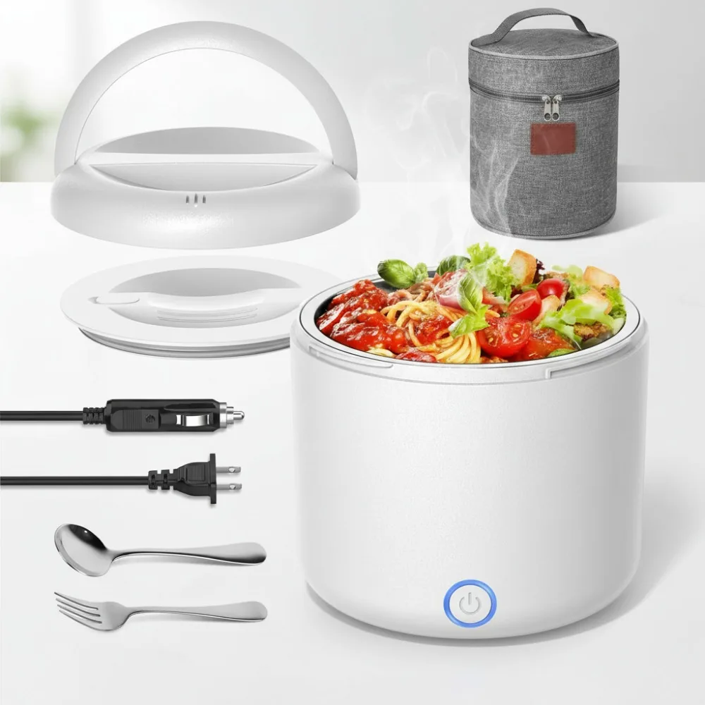 41oz 80W Electric Lunch Box, Portable Food Warmer for Car Truck Office, 12V/24V/110V/220V with Stainless Steel Container
41oz 80W Electric Lunch Box, Portable Food Warmer for Car Truck Office, 12V/24V/110V/220V with Stainless Steel Container