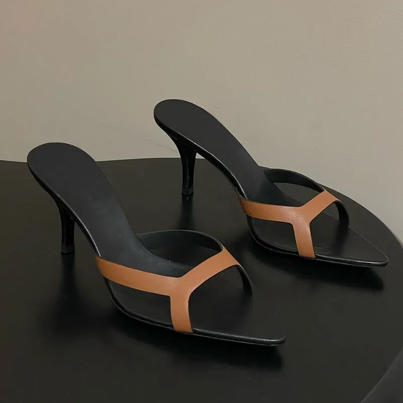 One Word Belt Mixed Colors Slippers Sexy Pointed Toe Solid Thin Heel Accept Customized New Arrivals Fashion Women Modern Shoes
One Word Belt Mixed Colors Slippers Sexy Pointed Toe Solid Thin Heel Accept Customized New Arrivals Fashion Women Modern Shoes