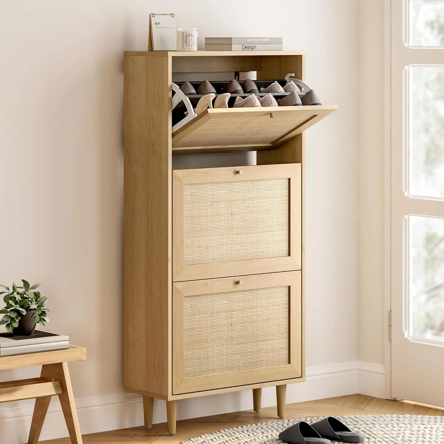 Rattan Shoe Cabinet Narrow Shoe Storage Cabinet With 3 Flip Drawers Hidden Freestanding Shoe Ra Organizer With Wood Legs For
Rattan Shoe Cabinet Narrow Shoe Storage Cabinet With 3 Flip Drawers Hidden Freestanding Shoe Ra Organizer With Wood Legs For