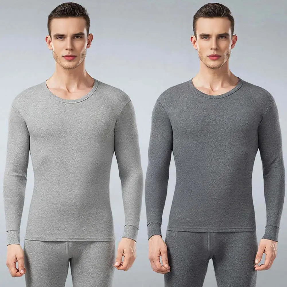 Thickened Thermal Underwear Men's Winter Thermal Underwear Set for Cold Weather Long Sleeve Top Pants Two-piece Outfit Keep Warm 
Thickened Thermal Underwear Men's Winter Thermal Underwear Set for Cold Weather Long Sleeve Top Pants Two-piece Outfit Keep Warm