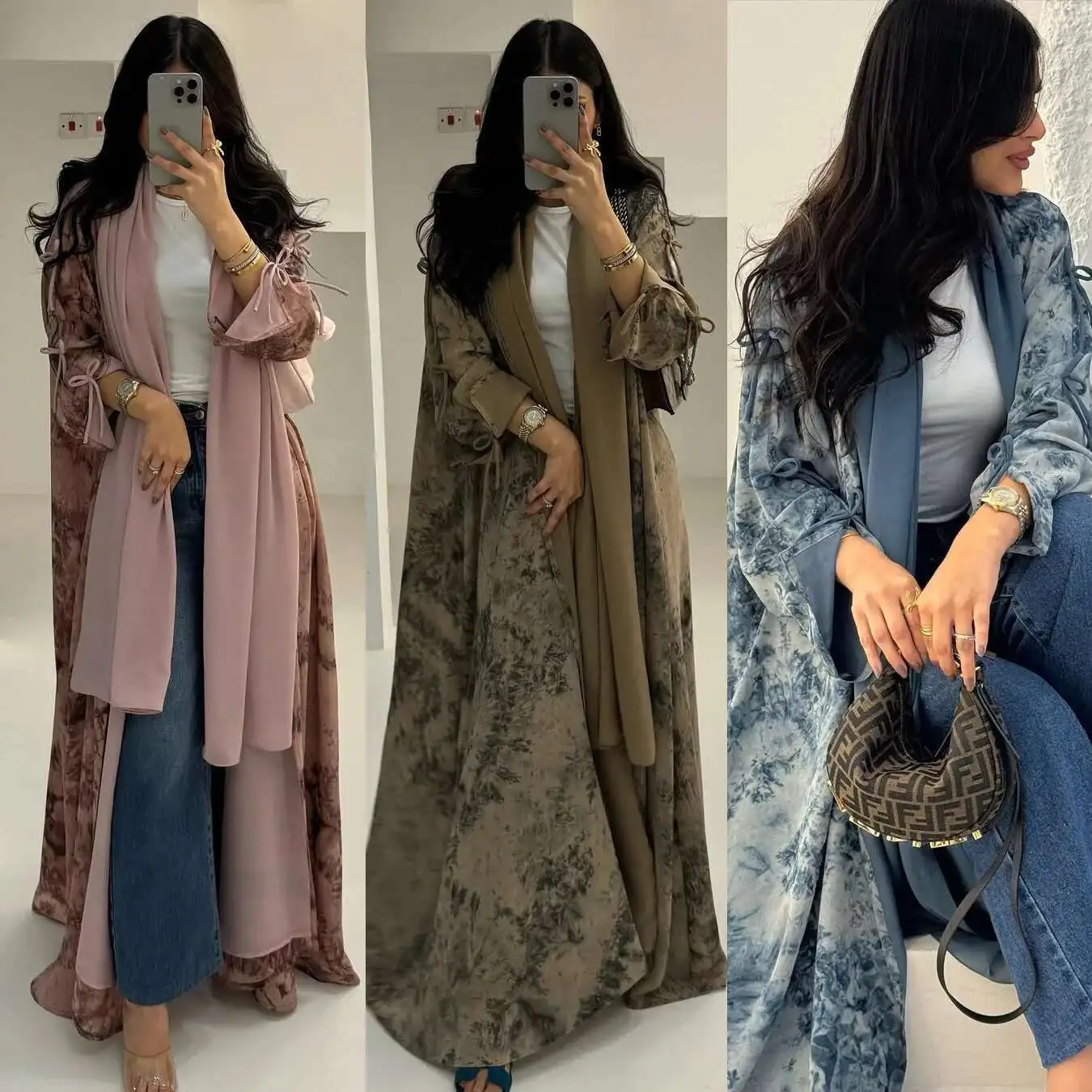 Mq181 Modest Fashion Women's Muslim Chiffon Printed Two Piece Summer Casual Jacket with Headscarf Dubai Luxury Islam Elegant
Mq181 Modest Fashion Women's Muslim Chiffon Printed Two Piece Summer Casual Jacket with Headscarf Dubai Luxury Islam Elegant
