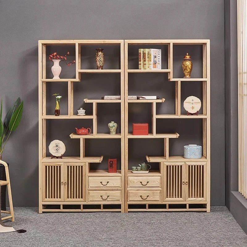 New Chinese Bogu rack ash wood tea rack antique display cabinet custom Chinese partition bookshelf tenon and mortise multi-funct
New Chinese Bogu rack ash wood tea rack antique display cabinet custom Chinese partition bookshelf tenon and mortise multi-funct