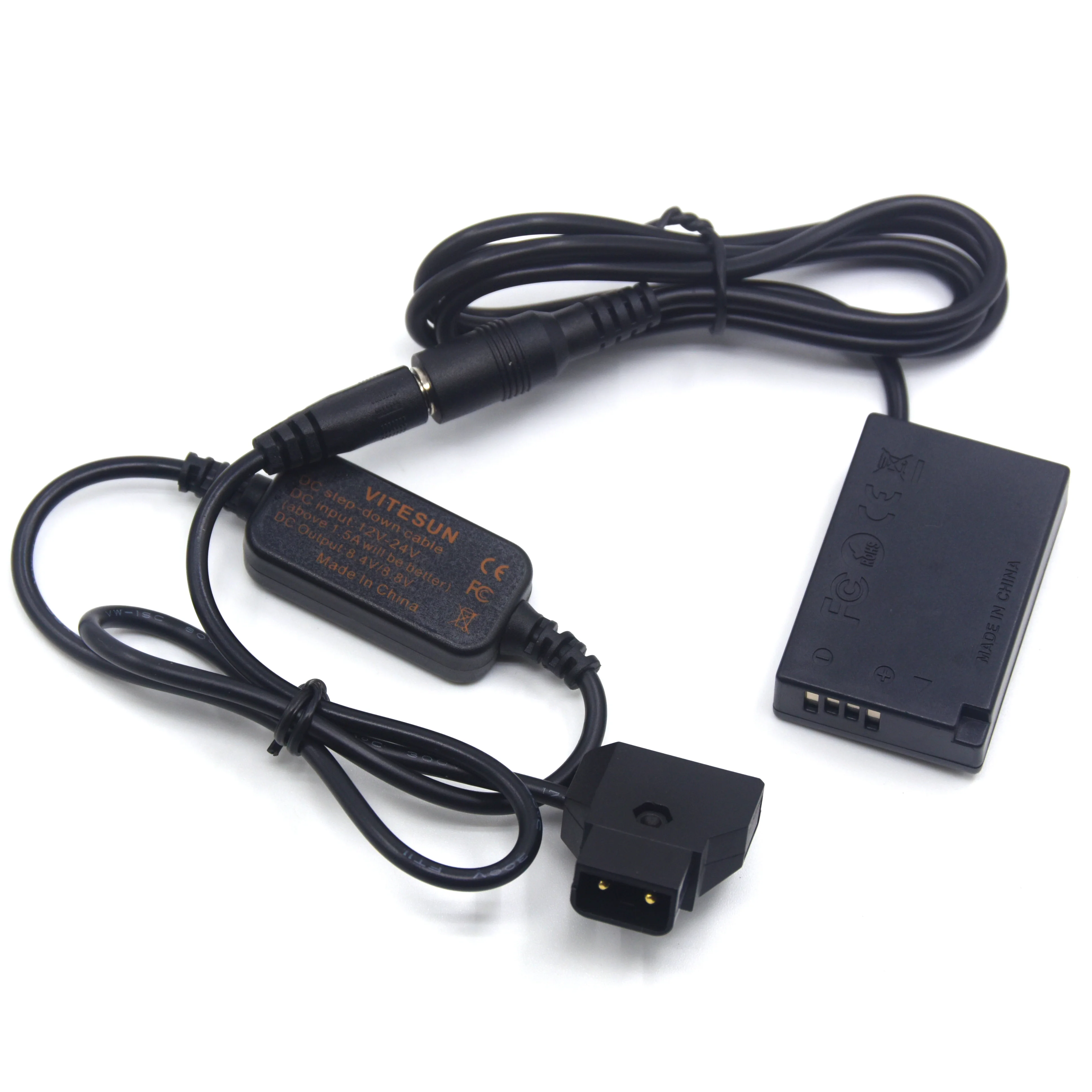D-TAP Step-Down DC Power Cable + LP-E17 Dummy Battery DR-E18 For Canon EOS 760D T6S 800D 77D 200D Kiss X9i T6i Rebel SL Camera
D-TAP Step-Down DC Power Cable + LP-E17 Dummy Battery DR-E18 For Canon EOS 760D T6S 800D 77D 200D Kiss X9i T6i Rebel SL Camera