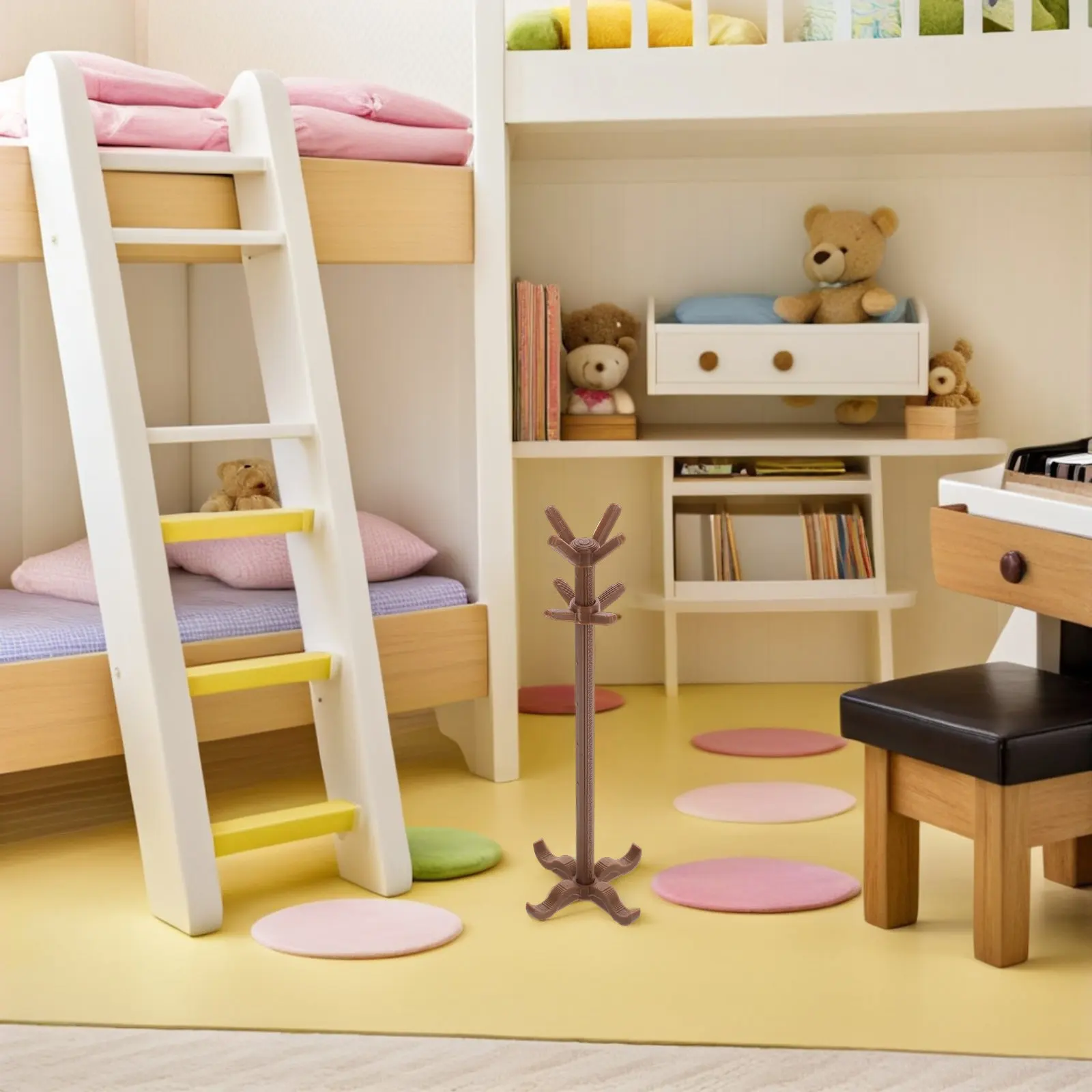 Miniature Furniture Vintage Clothes Hanging Rack Realistic Coat Stand Hat Rack Shelf for Dollhouse Interior Decor Mini
Miniature Furniture Vintage Clothes Hanging Rack Realistic Coat Stand Hat Rack Shelf for Dollhouse Interior Decor Mini