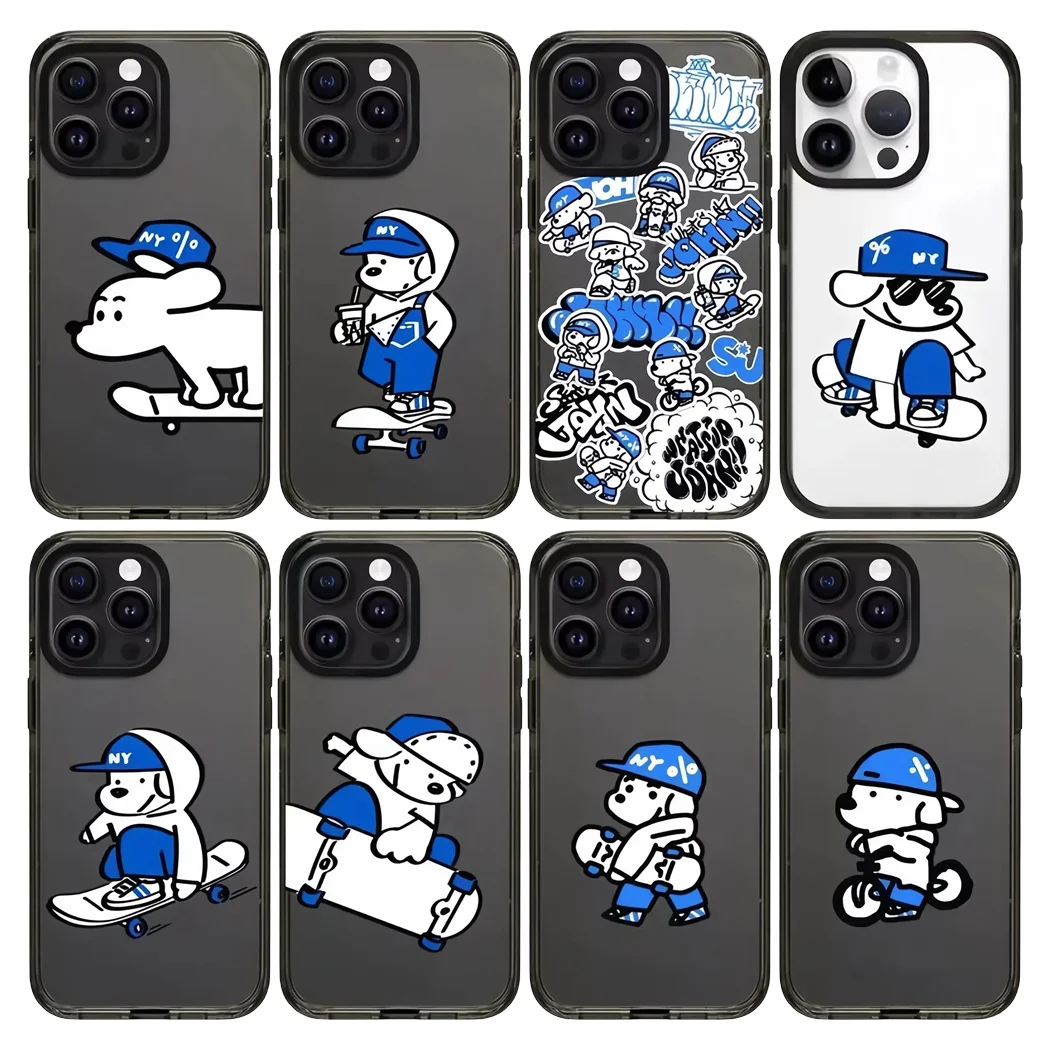 Skateboard Dog Graffiti Acrylic Black Border Magnetic Phone Cover for IPhone 12 13 14 15 16 17 Pro Max Case for IPhone 17 Air
Skateboard Dog Graffiti Acrylic Black Border Magnetic Phone Cover for IPhone 12 13 14 15 16 17 Pro Max Case for IPhone 17 Air