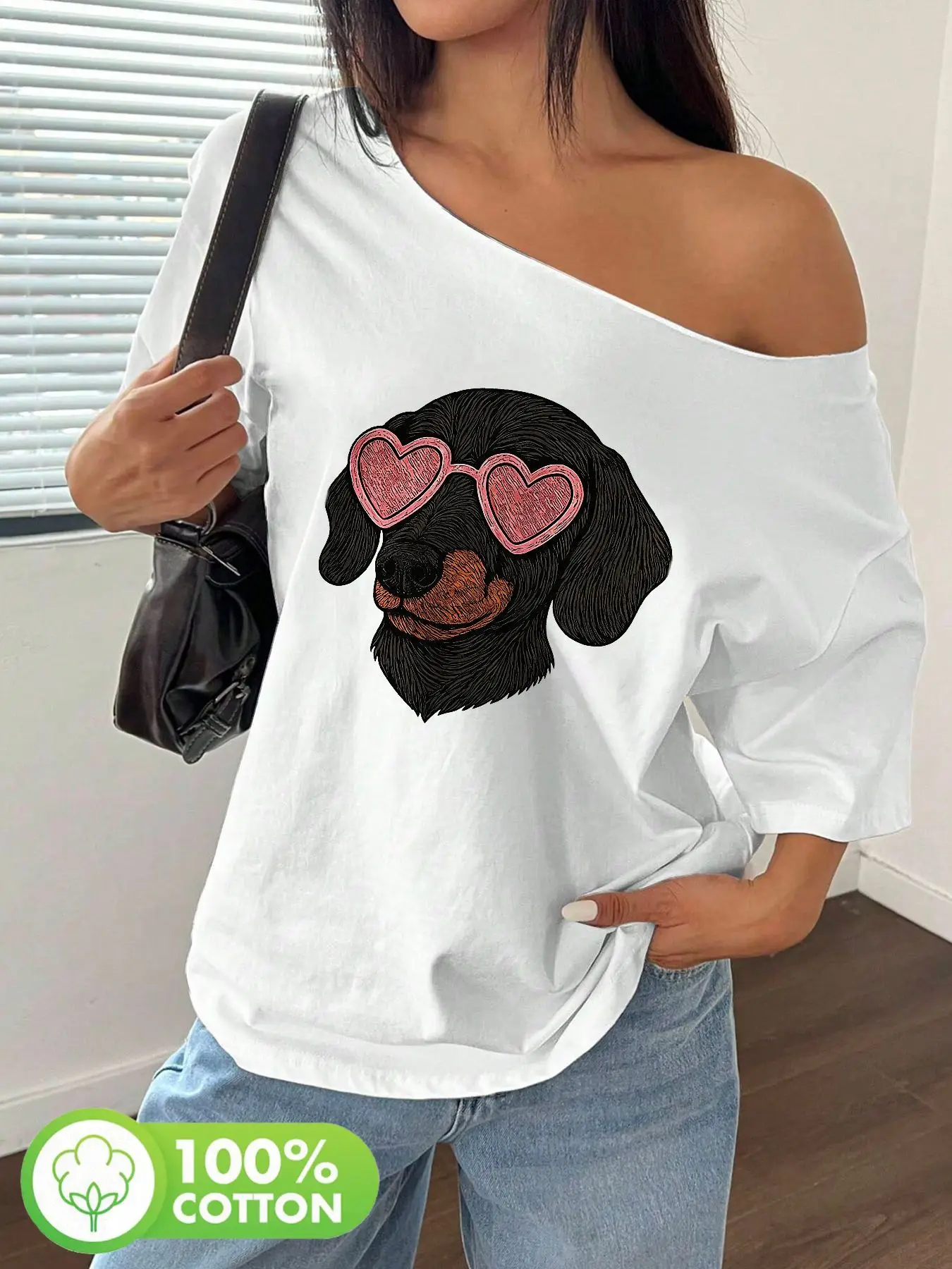 Plus Size Dog Heart Sunglasses Sketch Graphic Tee 100% Cotton Shoulder Loose Print T-Shirt Oversized Y2K Style Graphic Tees W
Plus Size Dog Heart Sunglasses Sketch Graphic Tee 100% Cotton Shoulder Loose Print T-Shirt Oversized Y2K Style Graphic Tees W