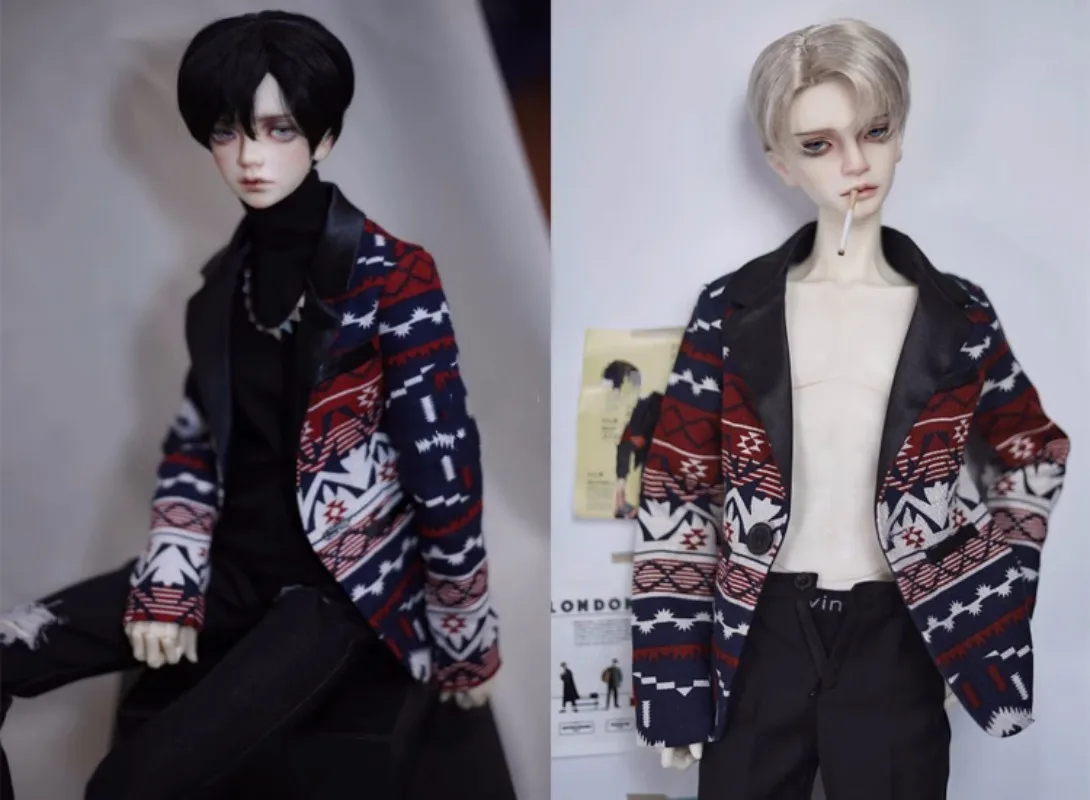 BJD doll clothing is suitable for 1/3 1/4 size MSD red and blue linen blazer doll accessories with national style pattern
BJD doll clothing is suitable for 1/3 1/4 size MSD red and blue linen blazer doll accessories with national style pattern