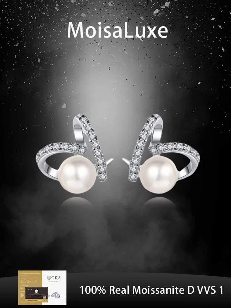 MoisaLuxe Official Store Moissanite Plata Sterling 925 Silver Jewelry Pearl Heart Shape Earrings for Women Hoops Piercing
MoisaLuxe Official Store Moissanite Plata Sterling 925 Silver Jewelry Pearl Heart Shape Earrings for Women Hoops Piercing