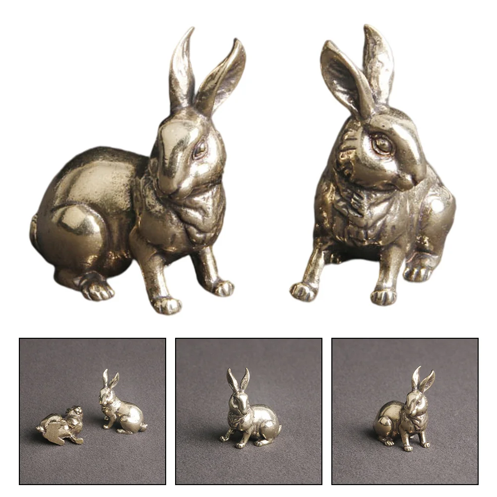 2Pcs Retro Rabbit Decor Brass Desktop Ornament for Home Office Car Display Small Animal Craft Decoration Rabbit Statue
2Pcs Retro Rabbit Decor Brass Desktop Ornament for Home Office Car Display Small Animal Craft Decoration Rabbit Statue