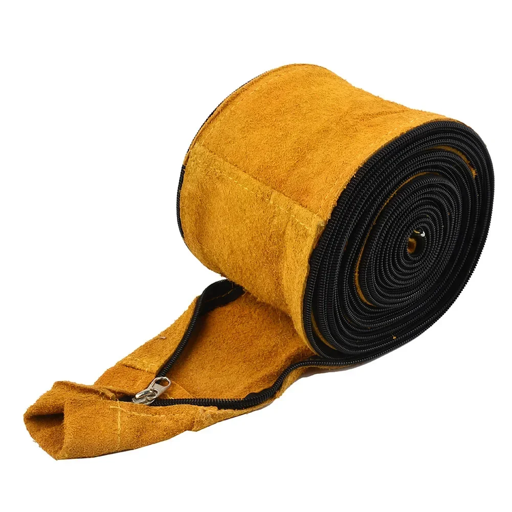TIG Mig Torch Cable Hose With Zip Yellow Welding Cover 23' Long 4" Wide Accessories Cowhide Leather Metalworking Industrial
TIG Mig Torch Cable Hose With Zip Yellow Welding Cover 23' Long 4" Wide Accessories Cowhide Leather Metalworking Industrial