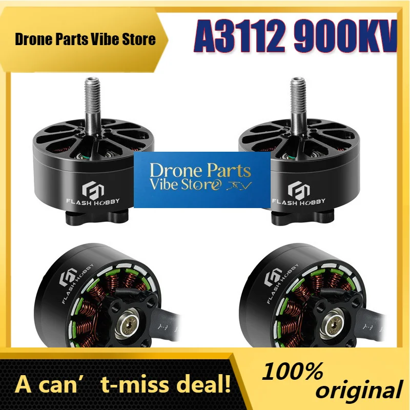 Drone Parts4PCS/Lot FLASHHOBBY A3112 900KV Brushless Motor Set For FPV Freestyle Drones Compatible 3-6S 10 Inch Long Range DIY D
Drone Parts4PCS/Lot FLASHHOBBY A3112 900KV Brushless Motor Set For FPV Freestyle Drones Compatible 3-6S 10 Inch Long Range DIY D