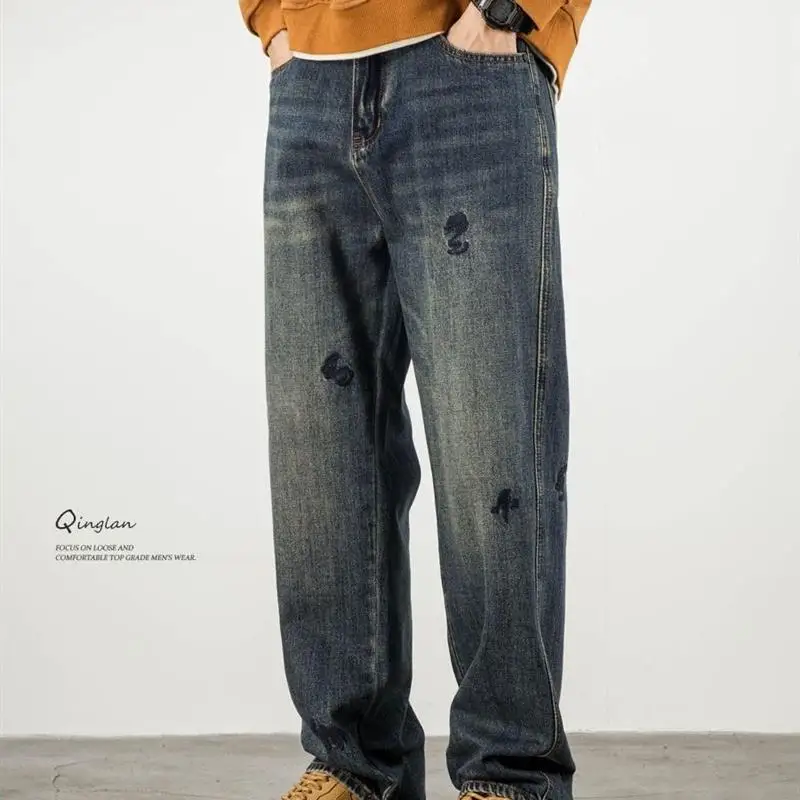 Autumn Winter Embroidered Men's Straight Leg Jeans Loose Casual American Retro Trending Trousers New 2025 Dcord Resistant ...
Autumn Winter Embroidered Men's Straight Leg Jeans Loose Casual American Retro Trending Trousers New 2025 Dcord Resistant ...