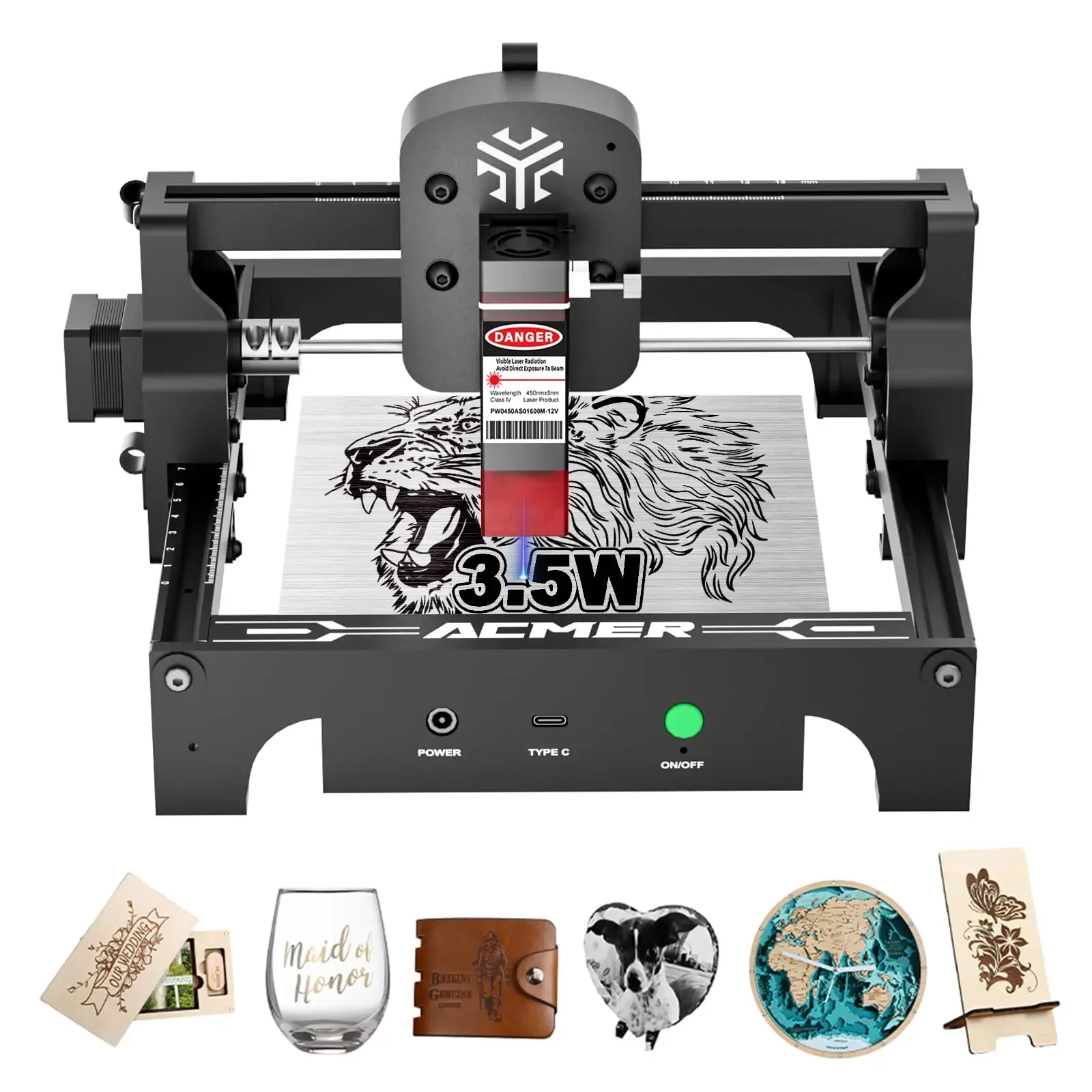 YYHC-Engraving machine 3.5W portable CNC cutting machine for DIY wood metal acrylic leather tree
YYHC-Engraving machine 3.5W portable CNC cutting machine for DIY wood metal acrylic leather tree