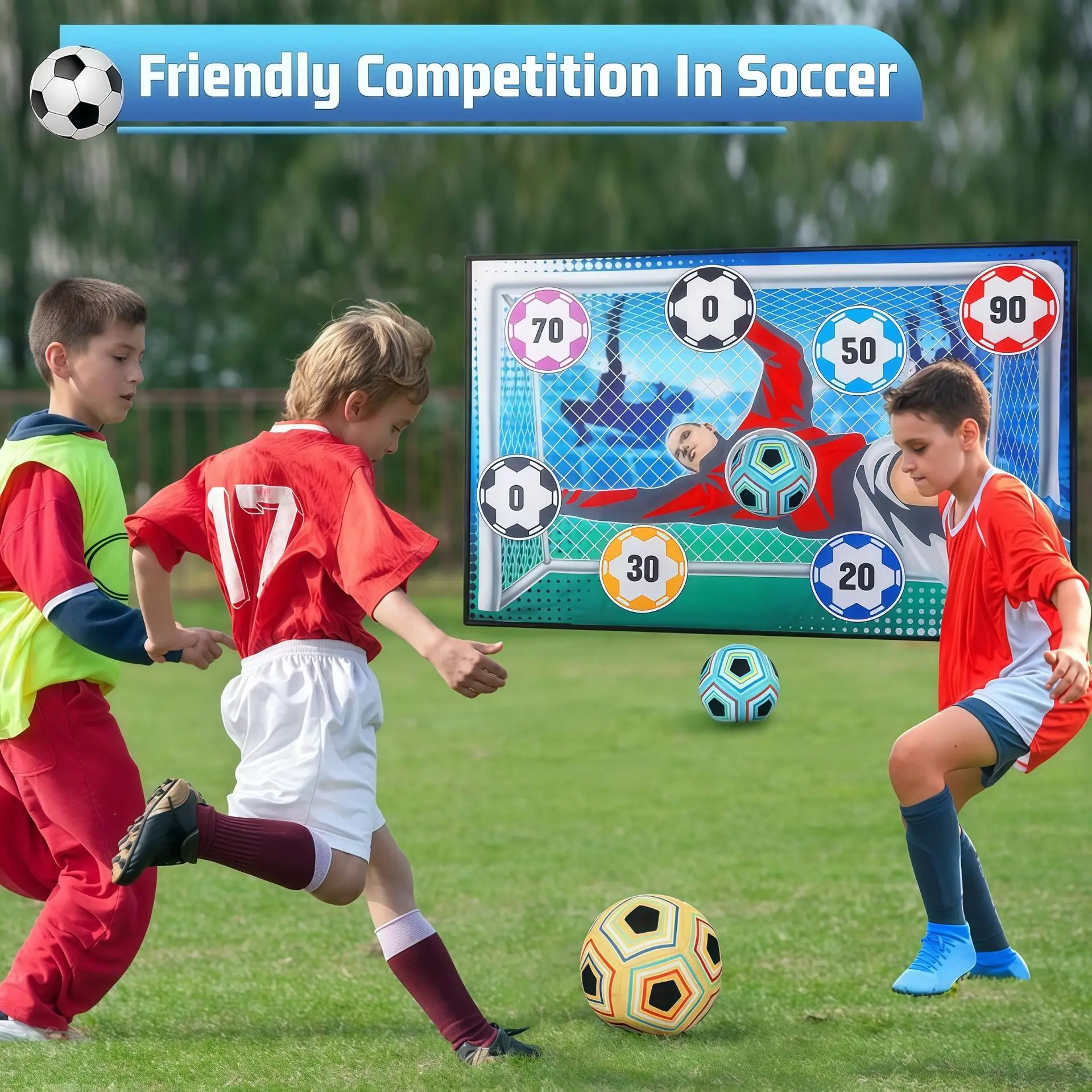 Soccer Game Mat Set Outdoor Indoor Soccer Multiplayer Competitive Soccer Games Children Football Training Boy Gifts
Soccer Game Mat Set Outdoor Indoor Soccer Multiplayer Competitive Soccer Games Children Football Training Boy Gifts