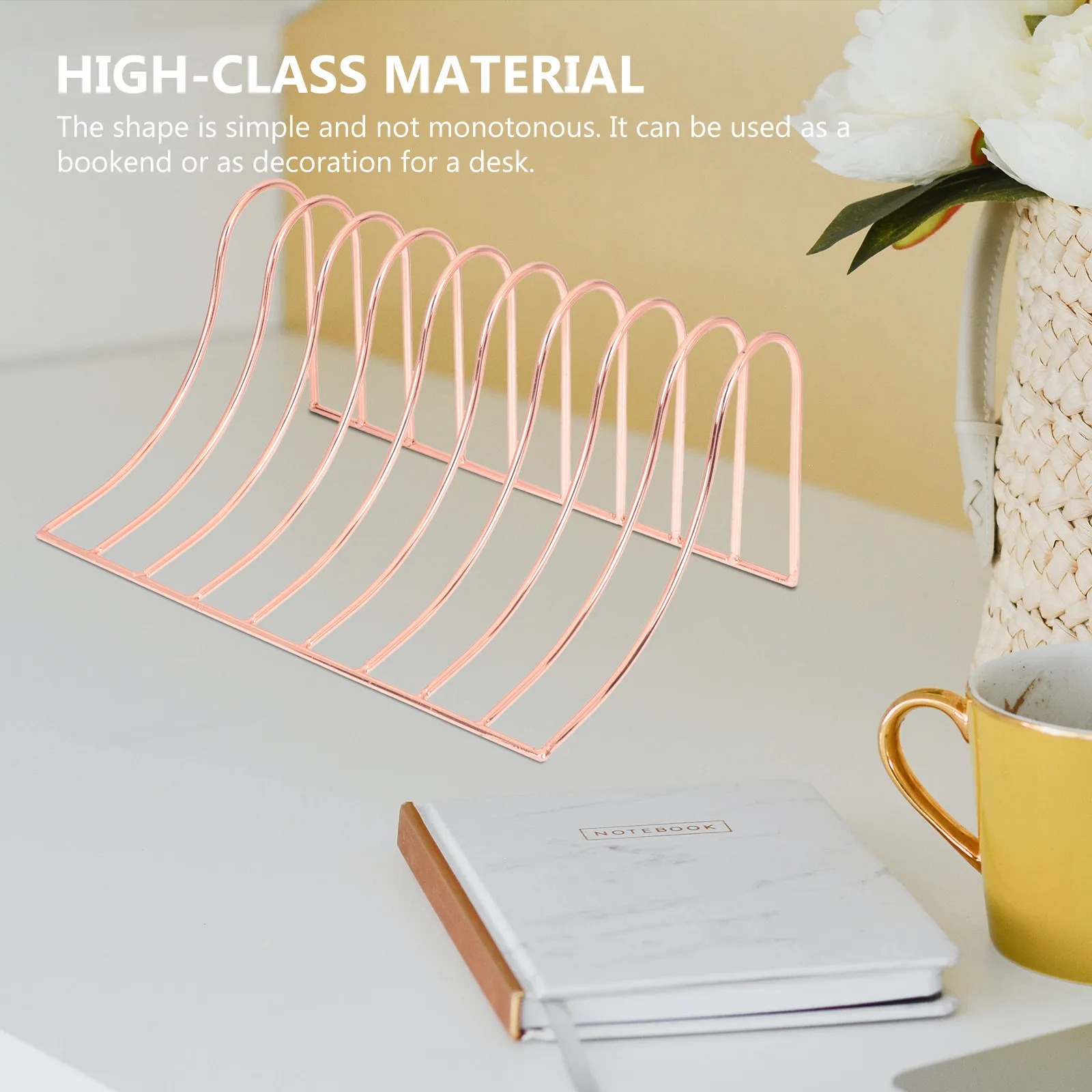 S-Shaped Bookend Golden Creative Chic Book Stopper Home Desktop Ornament Strong High-Class Material Simple Design Practical
S-Shaped Bookend Golden Creative Chic Book Stopper Home Desktop Ornament Strong High-Class Material Simple Design Practical
